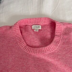 J. Crew Vibrant Pink Crew Neck Sweater